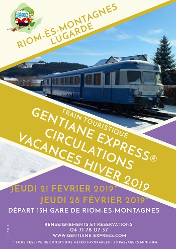 Gentiane Express Vacances fevrier 2019 Gentiane Express Vacances fevrier 2019